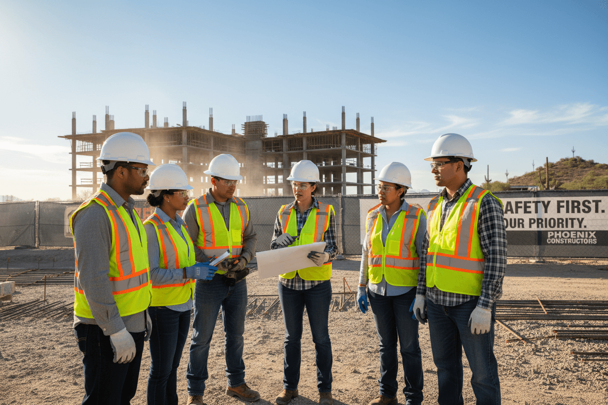 Desert Swift Construction safety and professionalism