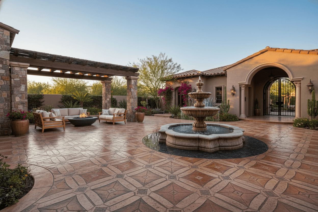 Decorative Courtyard - Paradise Valley